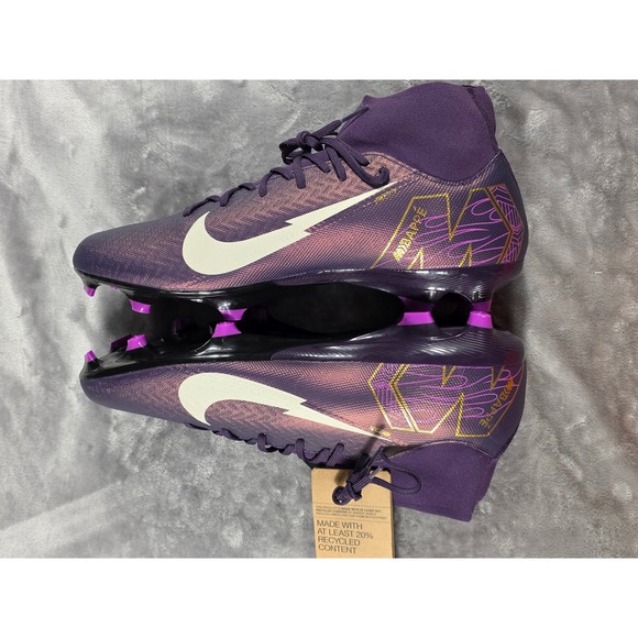 Nike Mercurial Superfly 10 Academy FG/MG Men 12 Purple Kylian Mbappe Cleats NWOB main image 6